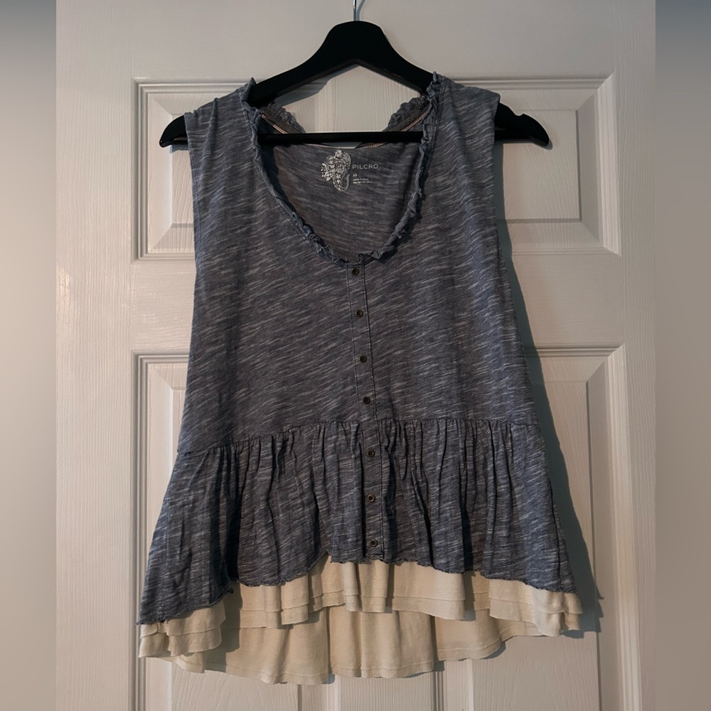 Pilcro Anthropologie Size: XS Color: Blue and white
